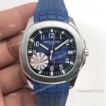 Fake Patek Philippe Aquanaut Swiss Cal324 Watch Blue Dial